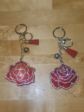 Rose Keychains Nwot